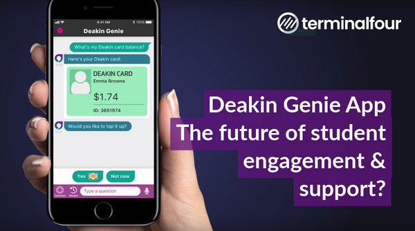 Genie is a voice controlled smartphone app, created by Deakin University to provide student support and guidance for students