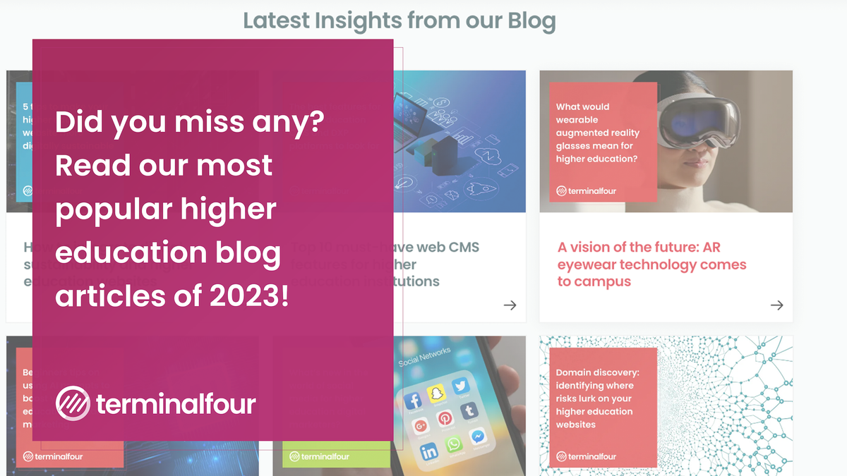 From AI and Google Snippets to YouTube, esports, and accessibility, we stayed across all the emerging trends, topics, and technologies in higher education marketing in our blog in 2023. These were your favorite articles of the year.